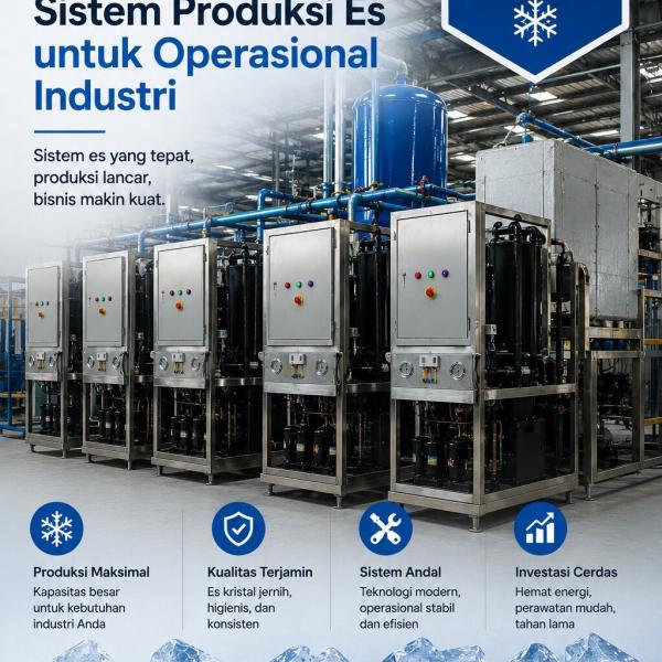 Cara Menyiapkan Sistem Produksi Es untuk Operasional Industri